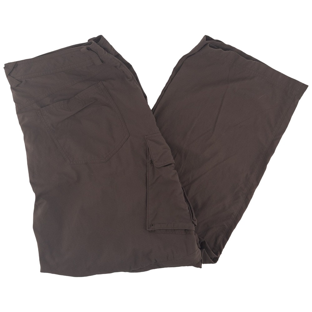 Under Armour‎ Mens 40x32 Ripstop Convertible Cargo Pants Brown Hiking Gorpcore